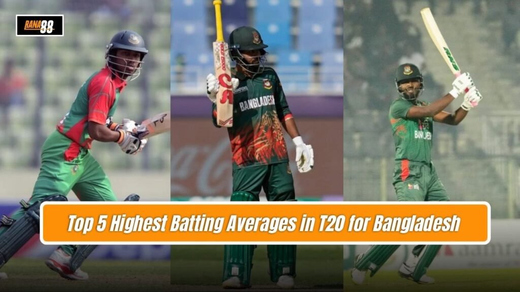 Highest Batting Averages in T20 for Bangladesh